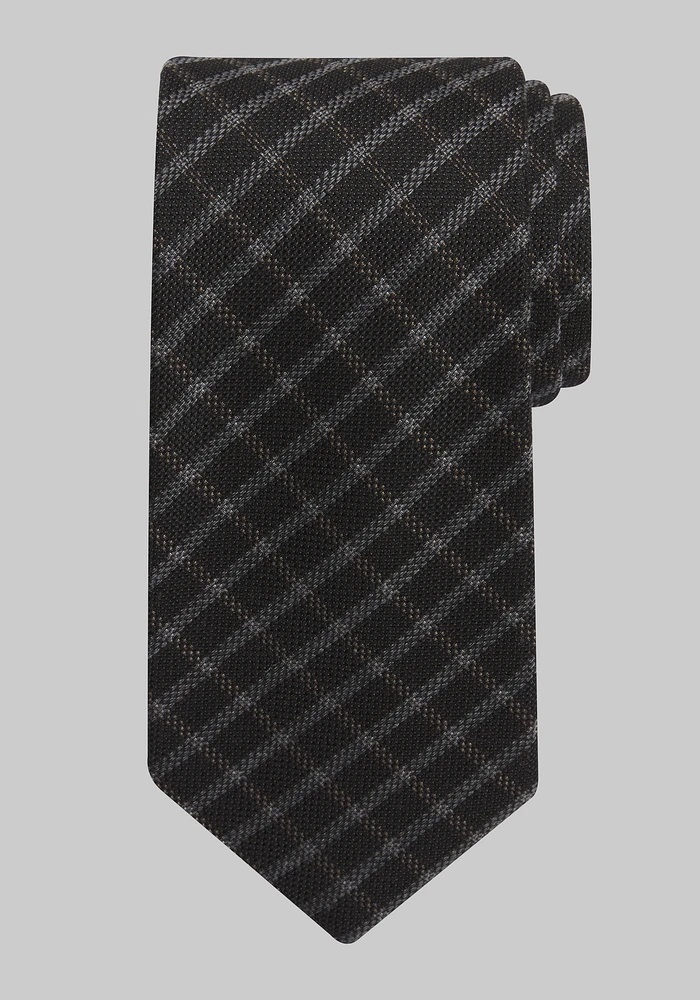 Traveler Collection Textured Plaid Tie