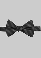 Jos. A. Bank Stripe and Floral Self-Tie Bow Tie