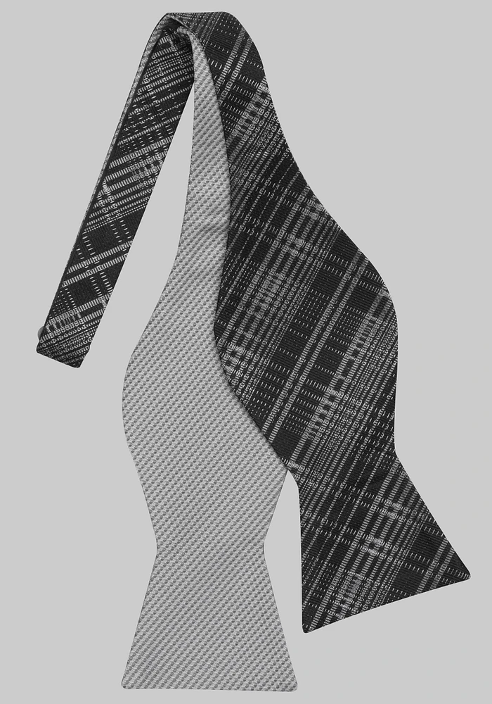 Jos. A. Bank Plaid And Stripe Self-Tie Bow Tie