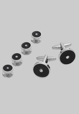 Jos. A. Bank Crystal Cufflink & Stud Set