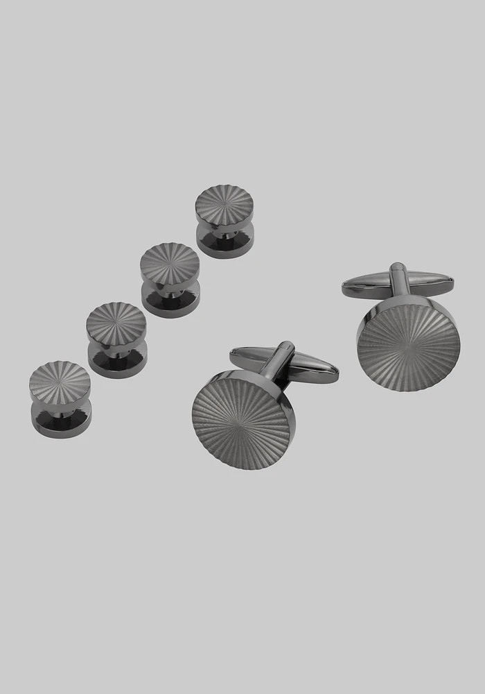 Jos. A. Bank Textured Spiral Cufflink & Stud Set