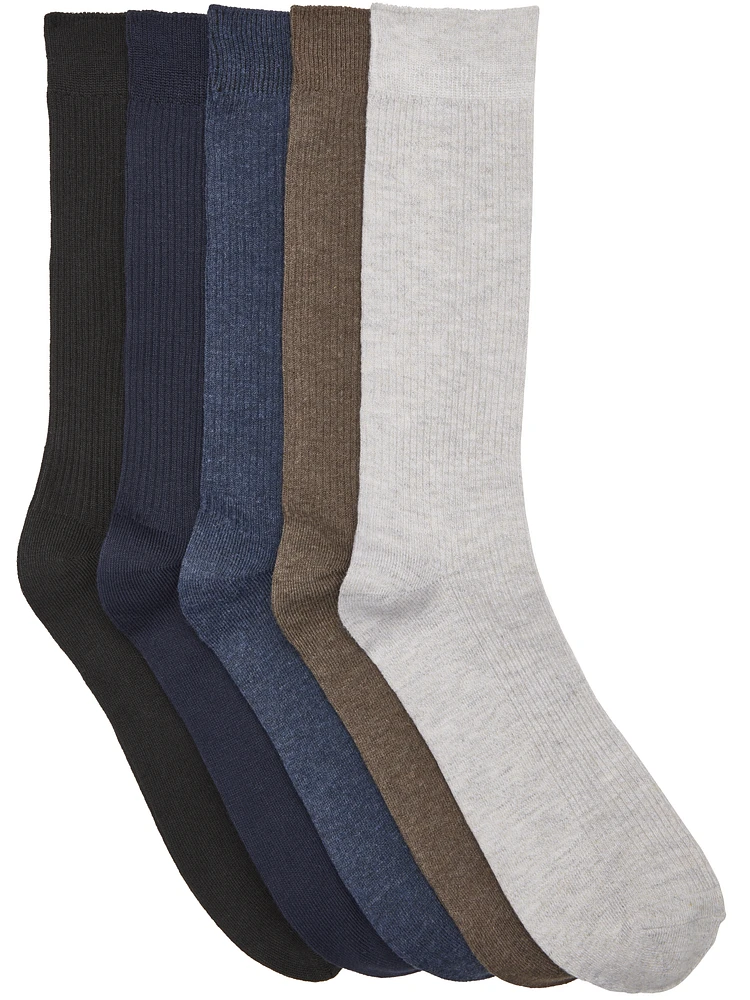 Perry Ellis Solid Socks, 5-Pack