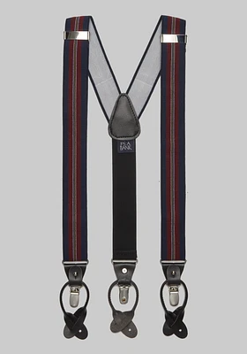 Jos. A. Bank Textured Stripe Convertible Suspenders