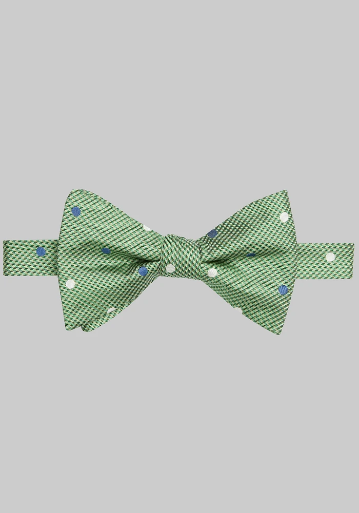 Jos. A. Bank Houndstooth & Dot Pre-Tied Bow Tie