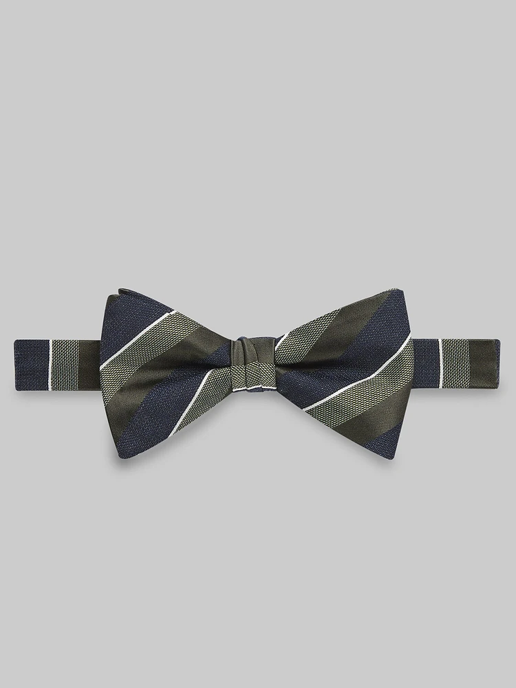 Jos. A. Bank Stripe Pre-Tied Bow Tie