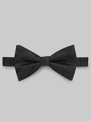 Jos. A. Bank Wide Metallic Stripe Pre-Tied Bow Tie