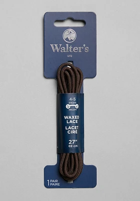 Walter's 27-Inch Wax Dress Laces, Brown