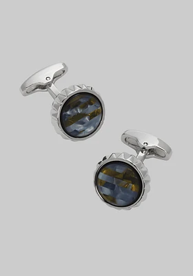 Jos. A. Bank Mother-Of-Pearl & Tortoise Shell Stripe Cufflinks