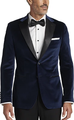 Slim Fit Notch Lapel Velvet Dinner Jacket