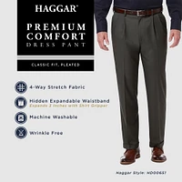 Premium Comfort Classic Fit Pleat-Front Pants