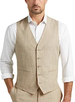 Slim Fit Linen Suit Separates Vest