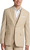 Slim Fit Linen Blend Suit Separates Jacket