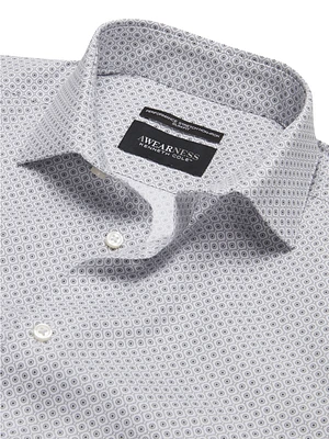 Slim Fit Ultra Performance Stretch Circle Dot Dress Shirt