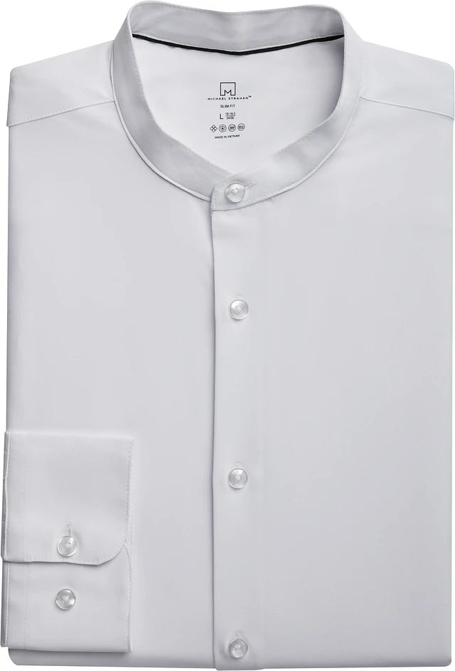Michael Strahan Slim Fit Banded Collar Dress Shirt at Hamilton Place in  Chattanooga, TN