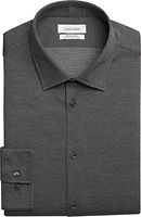 Refined Knit Cotton Stretch Slim Fit Dress Shirt