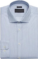 Modern Fit Spread Collar Stripe Dress Shirt