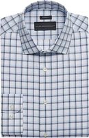 Modern Fit Spread Collar Tattersall Dress Shirt