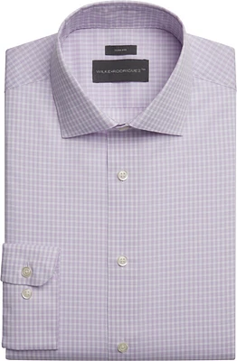 Slim Fit Plaid Dress Shirt