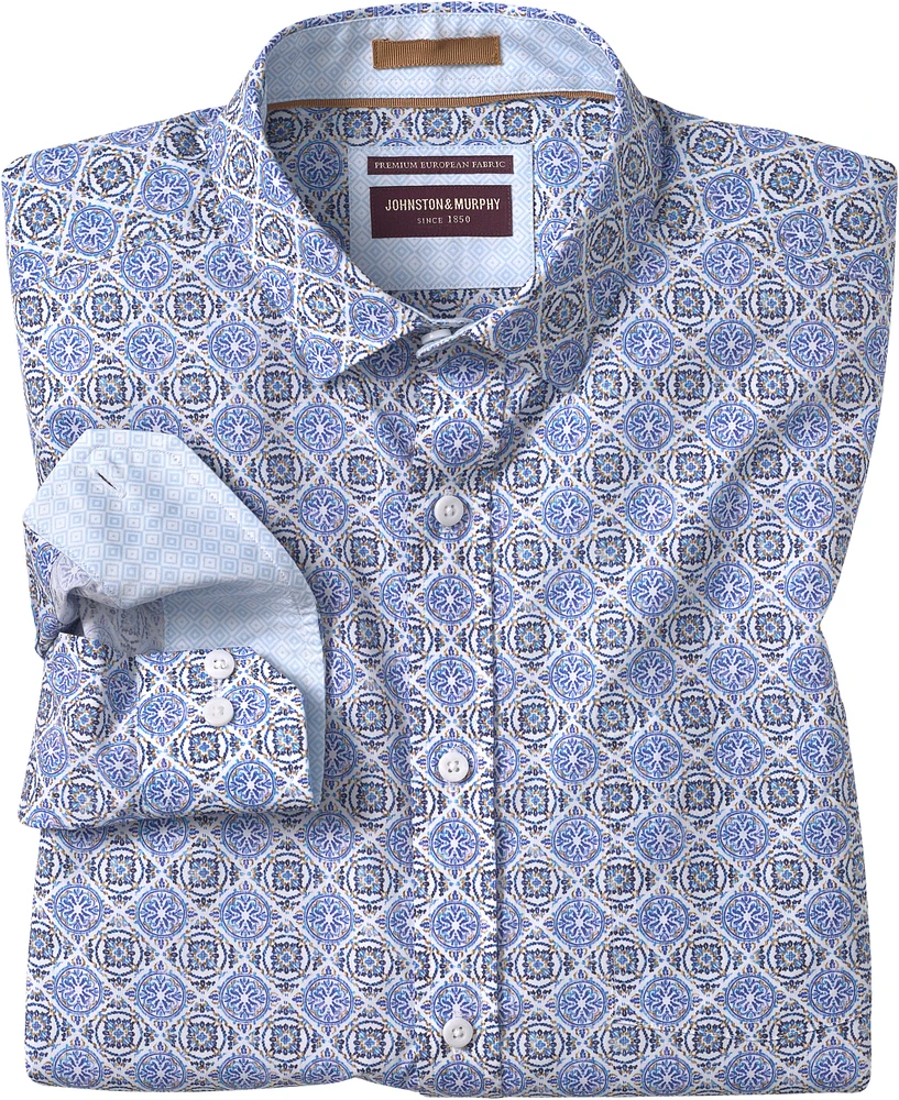 Modern Fit Mosaic Sport Shirt