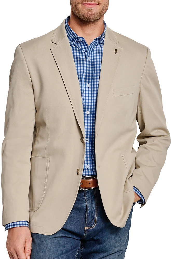 Modern Fit Washed Cotton Blazer