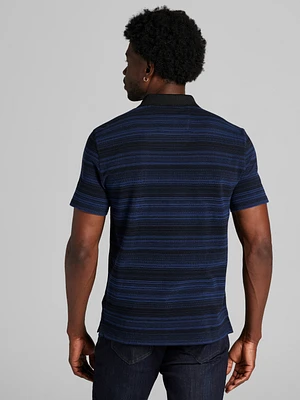 Modern Fit Variegated Stripe Polo