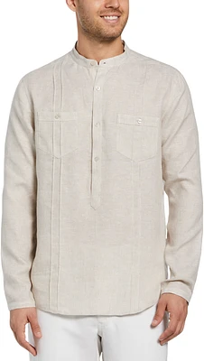 Modern Fit Linen Popover Shirt