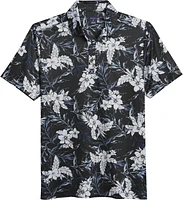 Slim Fit Tropical Print Performance Polo