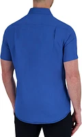 Modern Fit Short Sleeve Slub Textured Sport Shirt