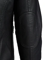 Modern Fit Faux Leather Moto Jacket