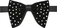 Pre-Tied Crystal Butterfly Velvet Bow Tie