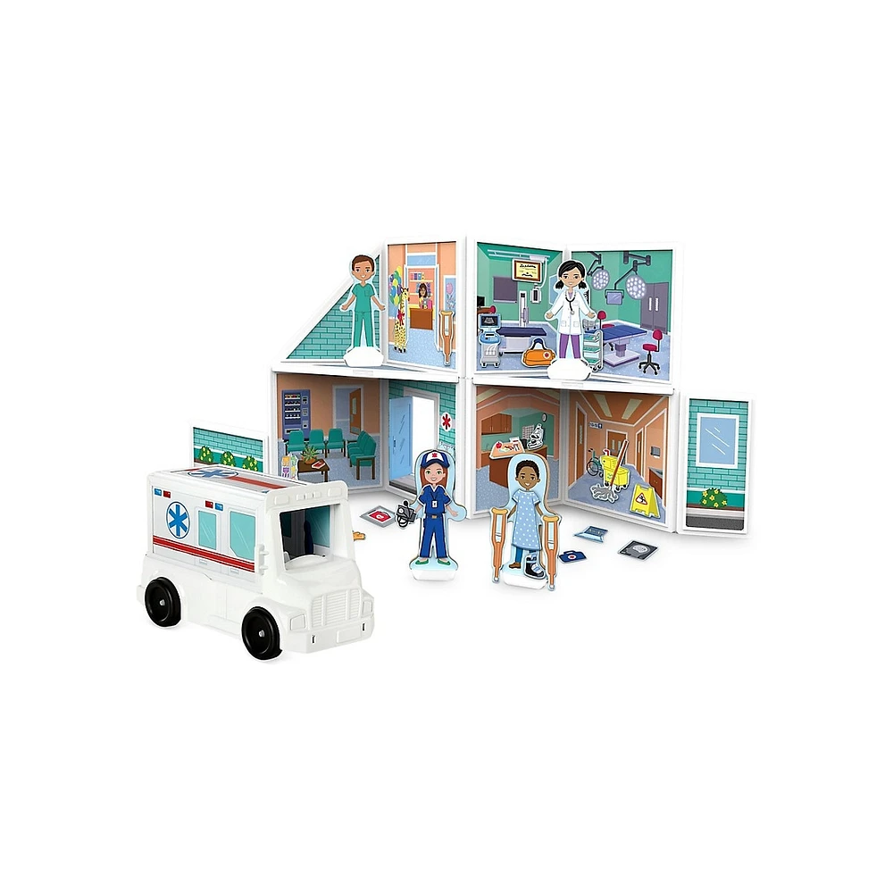 Magnetivity Hospital Building Playset