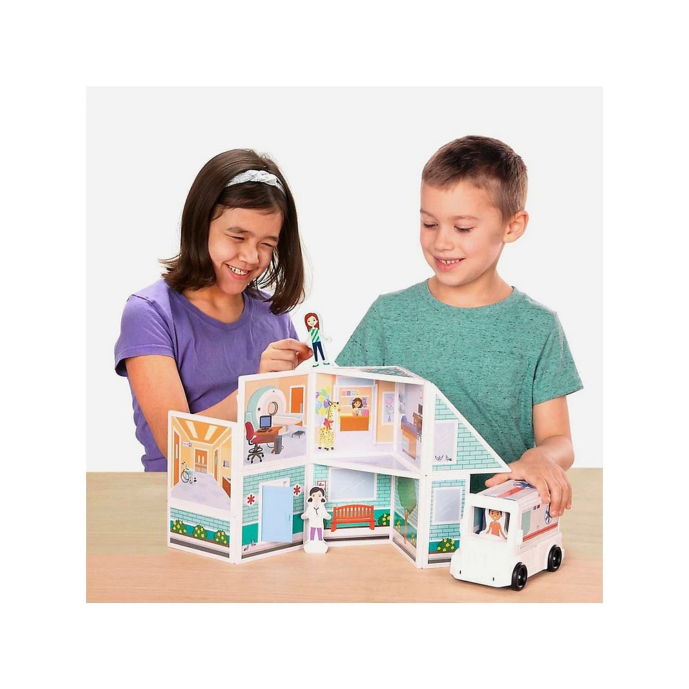 Magnetivity Hospital Building Playset