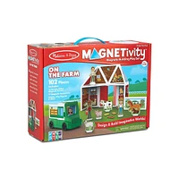 Magnetivity On The Farm 102-Piece Wooden Building Playset