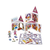 Magnetivity Medieval Castle 82-Piece Wooden Building Playset