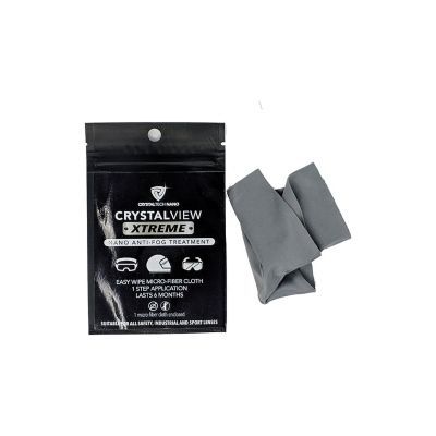 Crystaltech Crystalview Xtreme Nano Anti-fog Cloth Grey/black