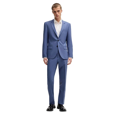 Slim-Fit Performance-Stretch Wool-Blend 2-Piece Suit