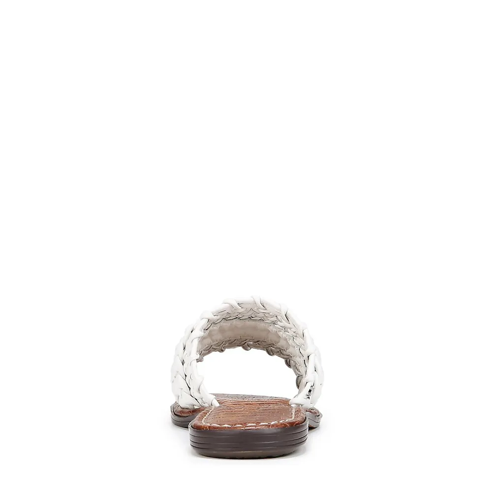 beckie woven slide sandal