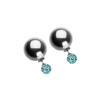 Front & Back Ball Stud Earrings