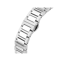 Ladies 0.40 Carat Tw Diamond Quartz Stainless Steel Watch With Blue Dial