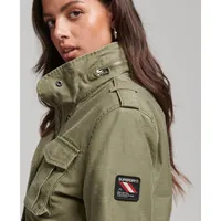 Rookie Borg Lined Military Jacket