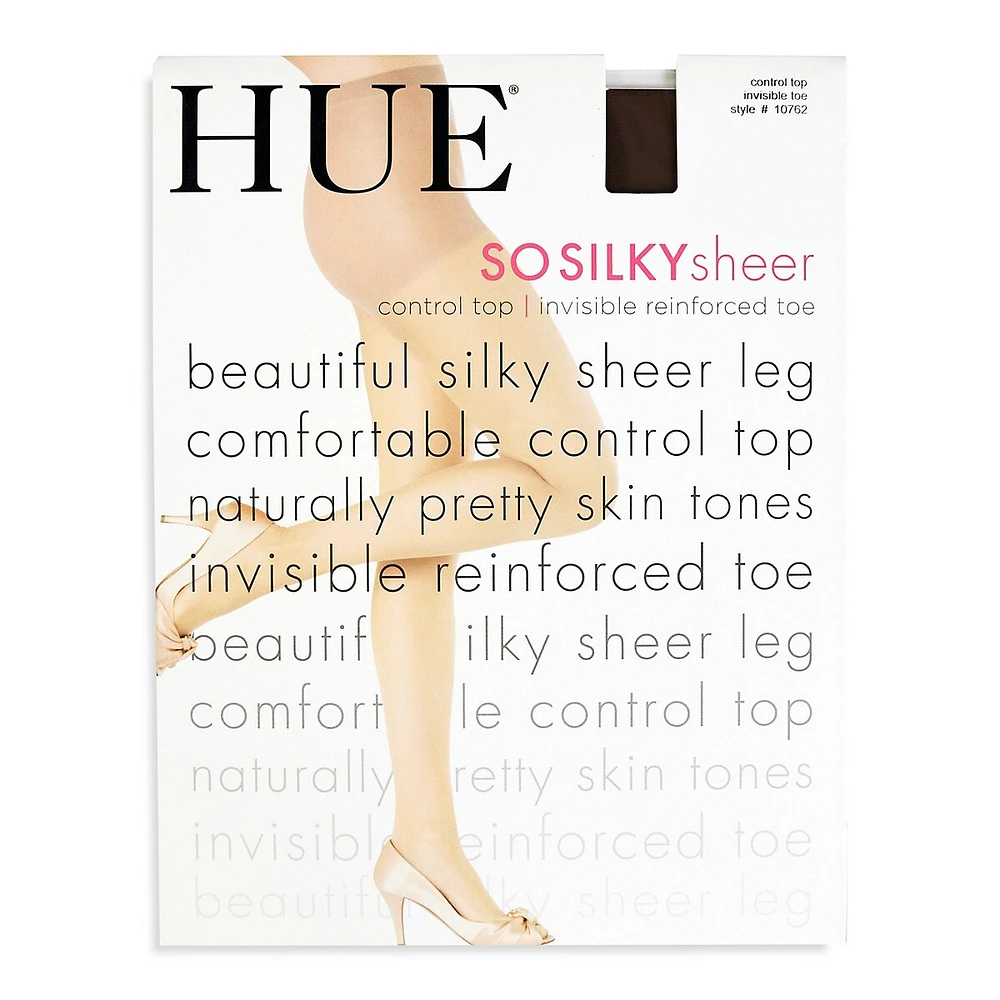 HUE So Silky Sheer Control Top Tights