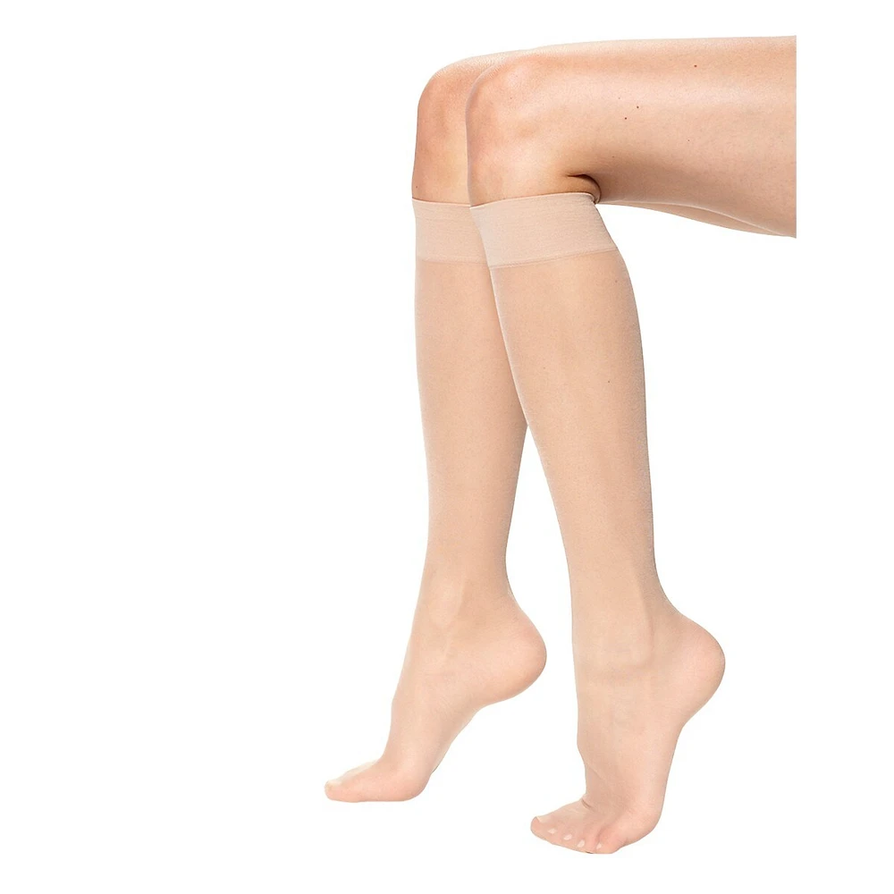 Sheer Knee High 2 Pair Pack