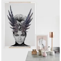 Crown Of Feathers Wall Print