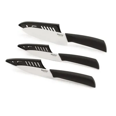 Set Of 3 Ceramic Knives With Case