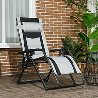 Zero Gravity Chair W/ Padded Seat, Foldable Lounge