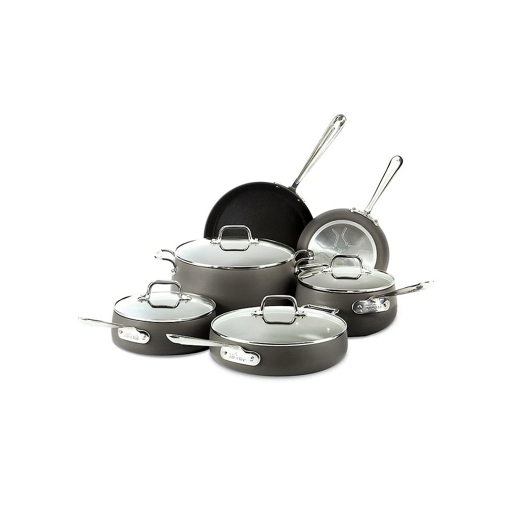 All Clad HA1 Hard Anodized Nonstick 10-Piece Cookware Set