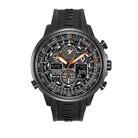 Eco-Drive Navihawk A-T Stainless Steel Embossed Strap Watch