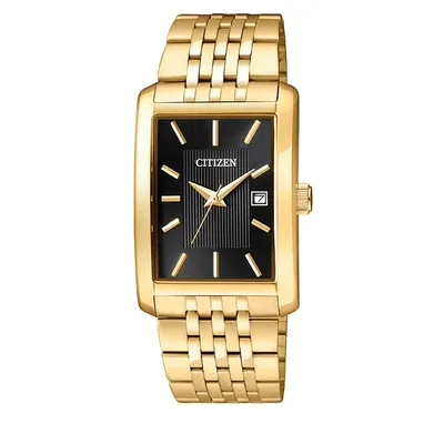 Analog Citizen Quartz Collection Goldtone Stainless Steel Watch