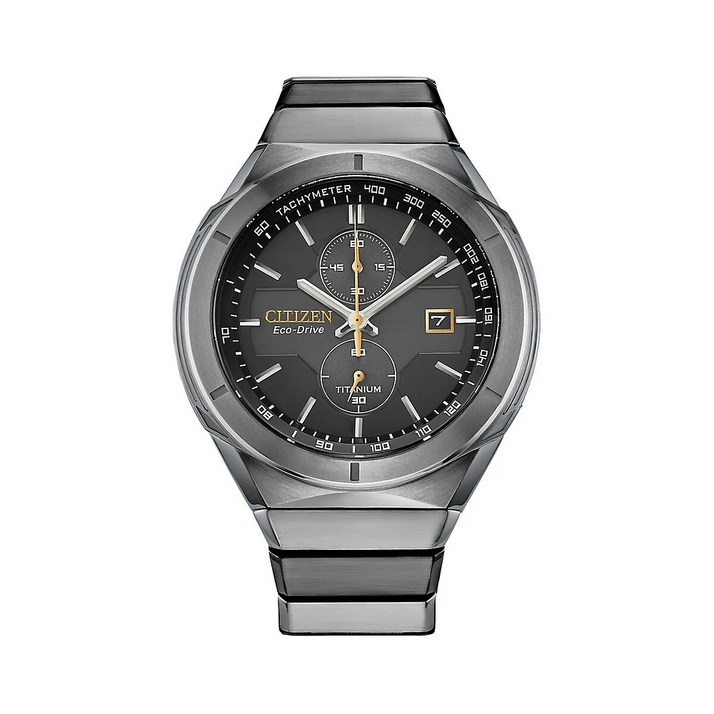 Eco-Drive Super Titanium Chronograph Watch CA7058-55E