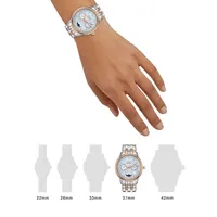 Calendrier Eco-Drive Stainless Steel & Diamond Bracelet Watch FD0006-56D